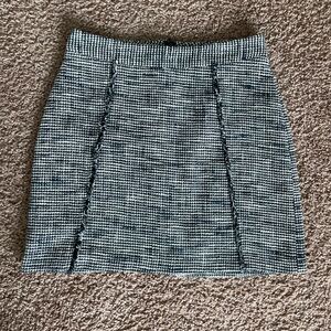 Zara A-line tweed mini skirt